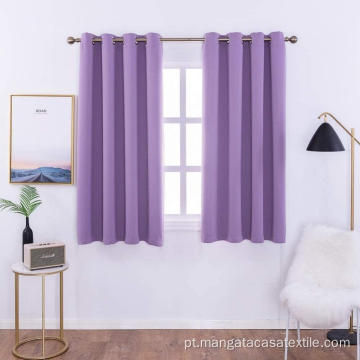 Cortinas leves de apagão roxo para sala de estar